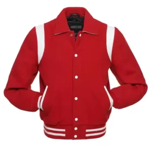 R203 Red Wool Whilte Leather