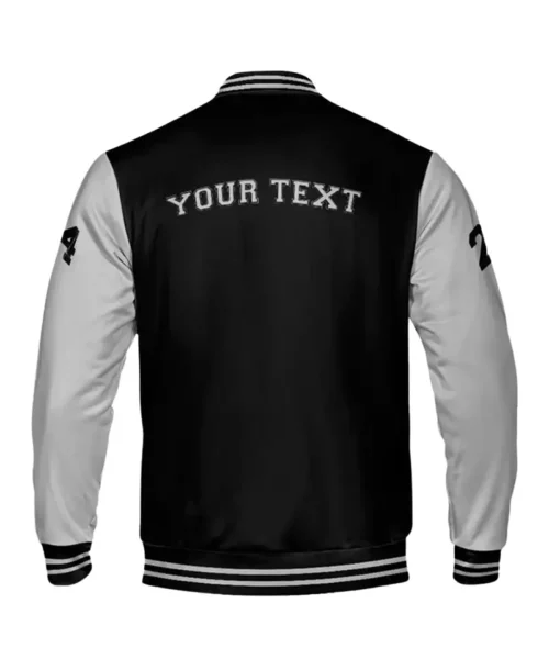 Black And Grey Varsity Jacket - Image 4
