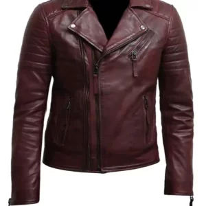 Burgundy Leather Jacket