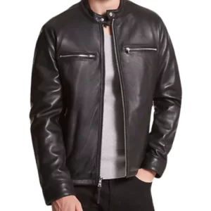 Men Brown Moto Jacket