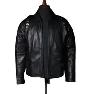Bucky Barnes Thunderbolts Black Leather Jacket