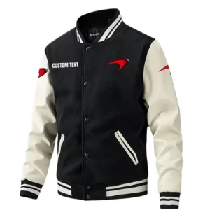 McLaren F1 Custom Text Varsity Jacket