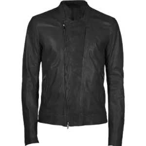 Black leather jacket