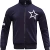 Dallas Cowboys Navy Blue Classic Track Jacket