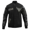 Chicago Bulls Pro Standard Black Gold Varsity Jacket