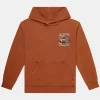 Ace Outwear Orange Graphic Pullover Hoodie