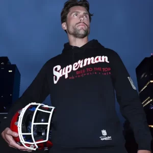 Black Warner Bros Superman X Force For Good Hoodie