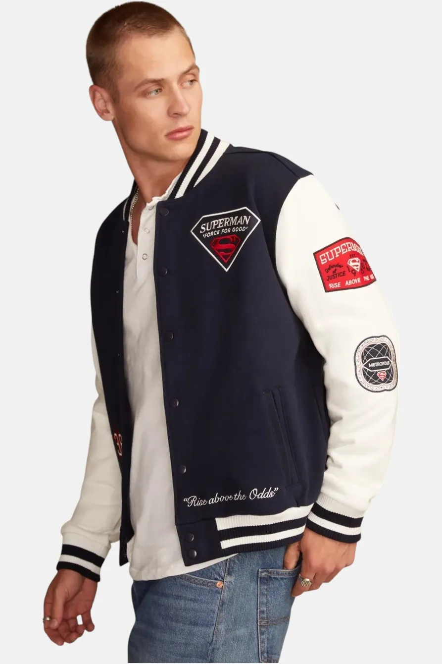 Superman x Lucky Brand Varsity Jacket