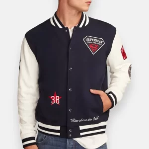 Superman x Lucky Brand Varsity Jacket