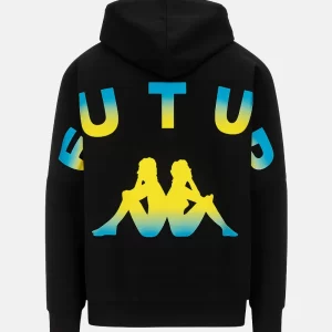 Get Kappa Futur Hoodie Black
