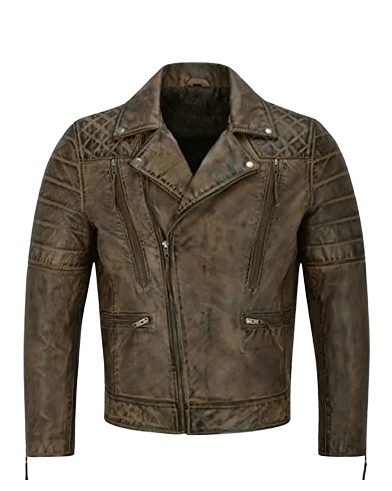 Men’s Biker Napa Lambskin Leather Jacket